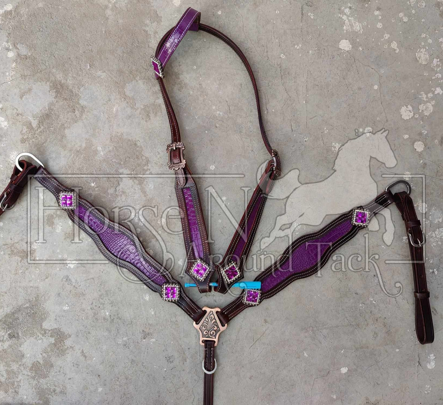 Made to order horse size headstall set