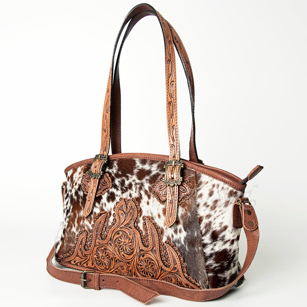 Stunning tooled leather bag