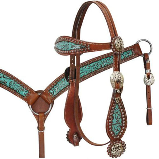 Filigree Headstall and Breast Collar Set