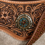 Stunning hair on cowhide purse