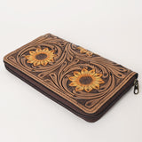 Tooled leather wallet