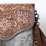 Cowhide purse crossbody