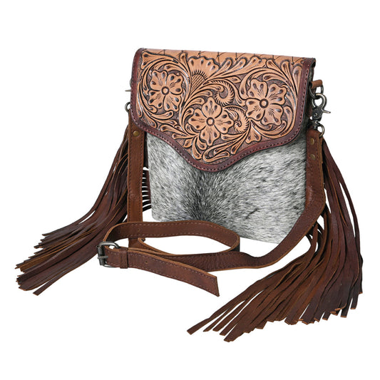 Cowhide purse crossbody