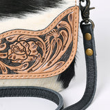 Cowhide purse crossbody