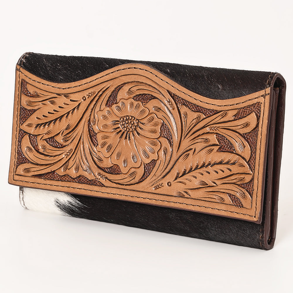 Hair on cowhide wallet