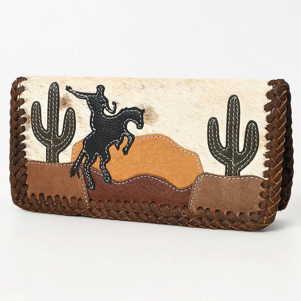 Hair on cowhide wallet