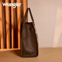 Wrangler Carry-All Large Tote Work Tote /Crossbody - Cow-Coffee
