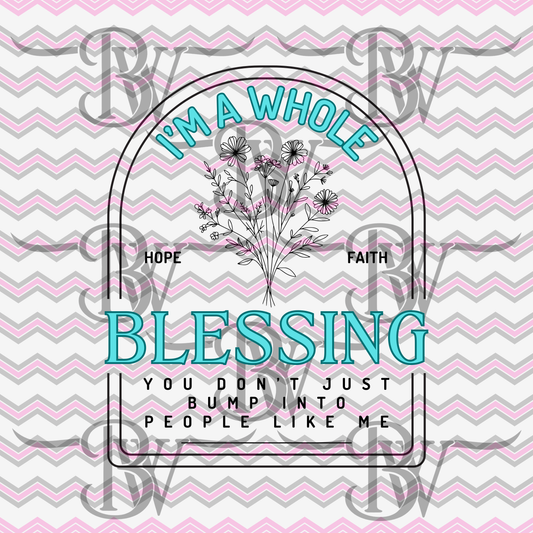 Blessing teal SVG/PNG