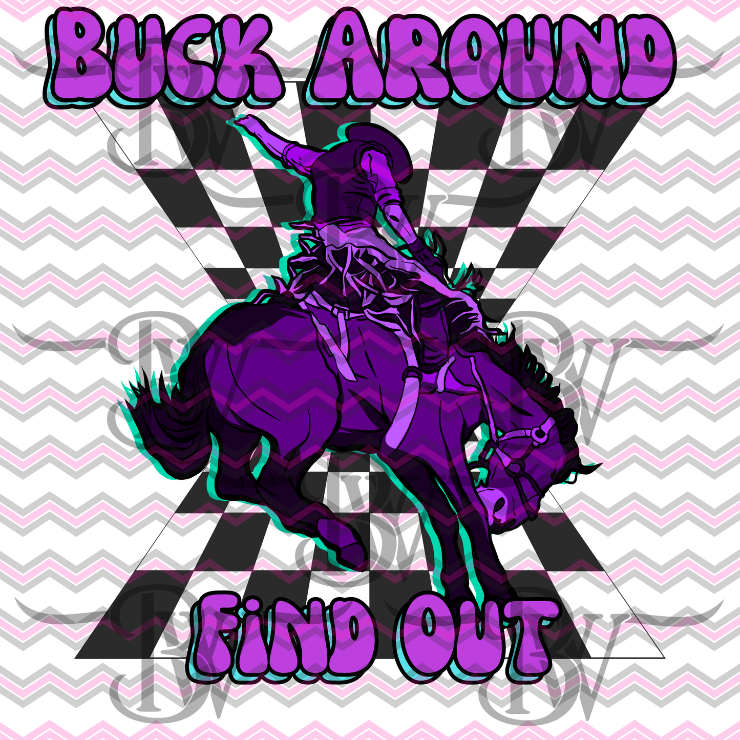 Buck Around Purple SVG/PNG