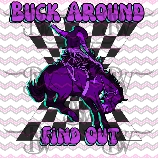 Buck Around Purple SVG/PNG
