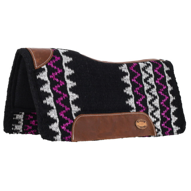 Klassy Cowgirl 28" x 30" Purple Twilight Contoured Wool Top Felt Bottom Saddle Pad