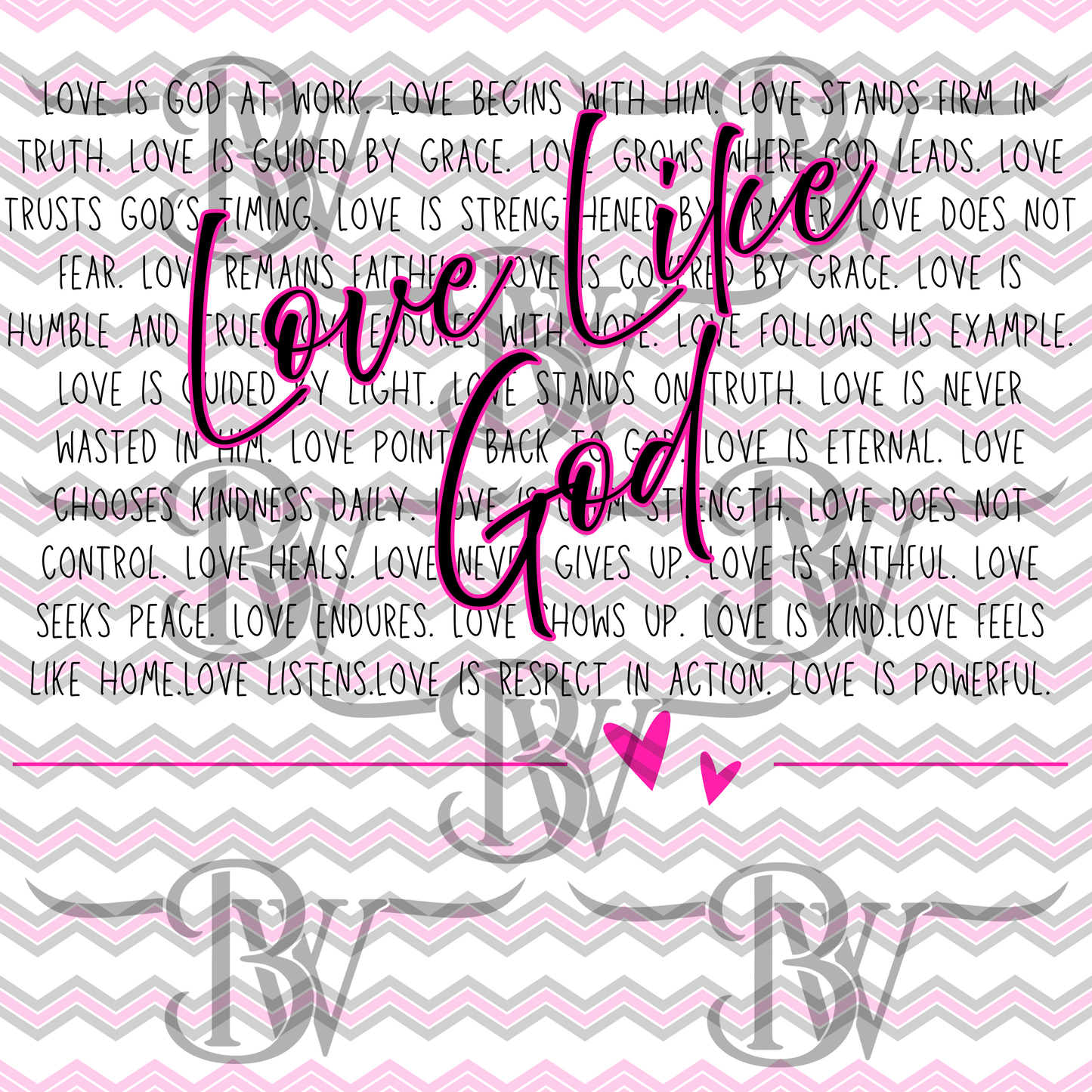 Love Like GOD SVG/PNG