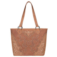 Montana West Boot Scroll Embroidered Collection Concealed Carry Tote
