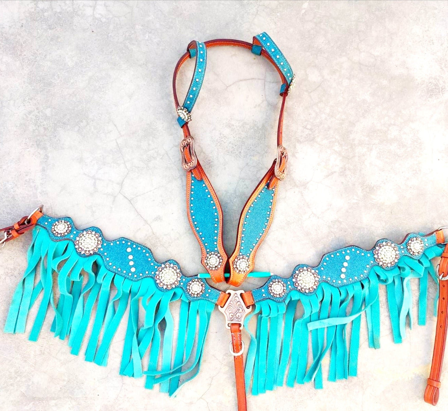 Custom made to order headstall set