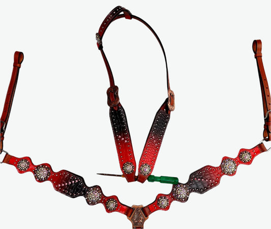 Custom made to order headstall set