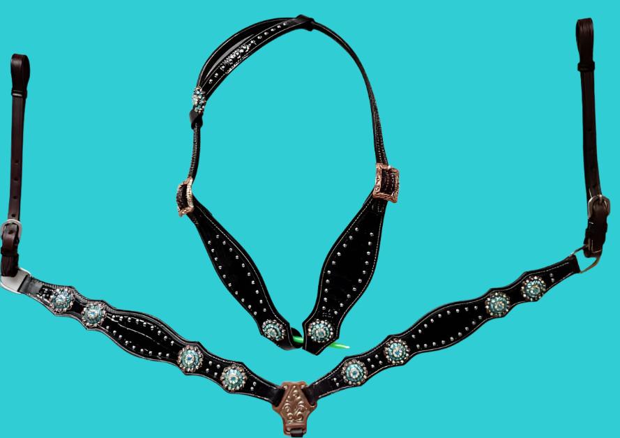 Custom made to order headstall sets