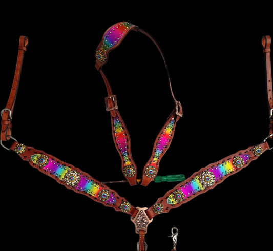 Custom made to order headstall sets