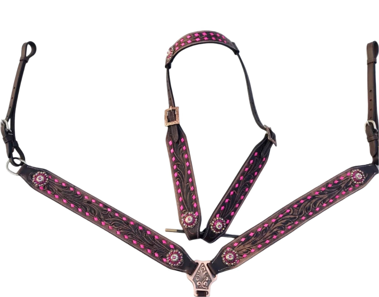 made to order horse size headstall set