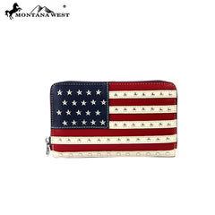 Montana West American Pride Wallet NAVY BLUE