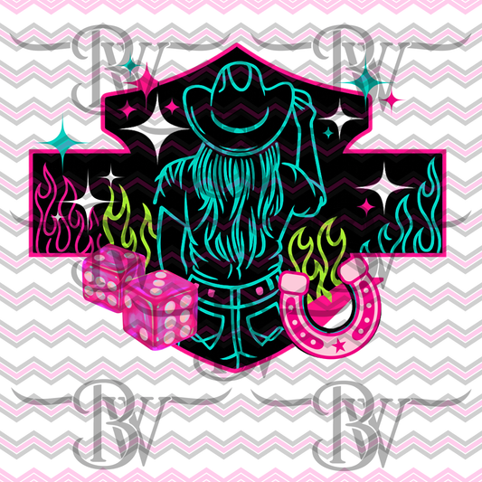 Neon Cowgirl SVG/PNG