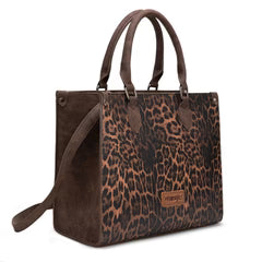 Wrangler Leopard Print Wide Tote Bag/Crossbody