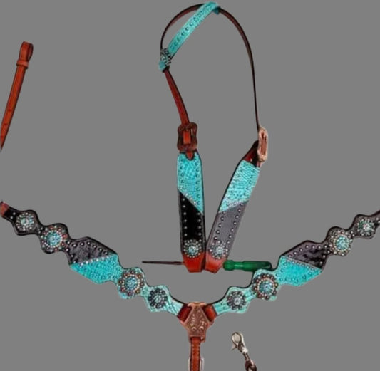 Custom made to order headstall set