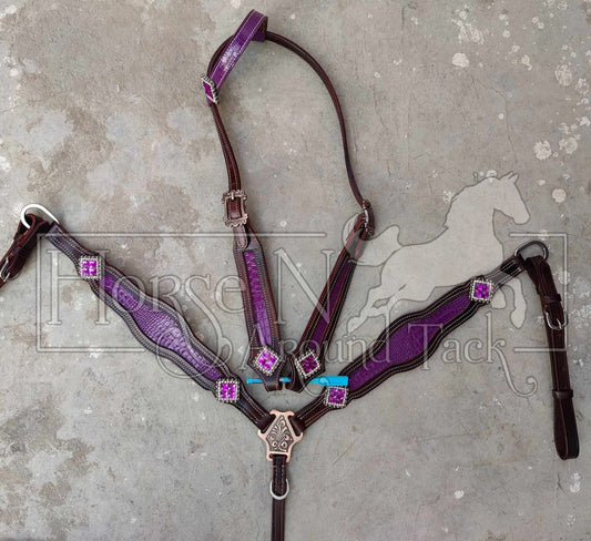 Made to order horse size headstall set