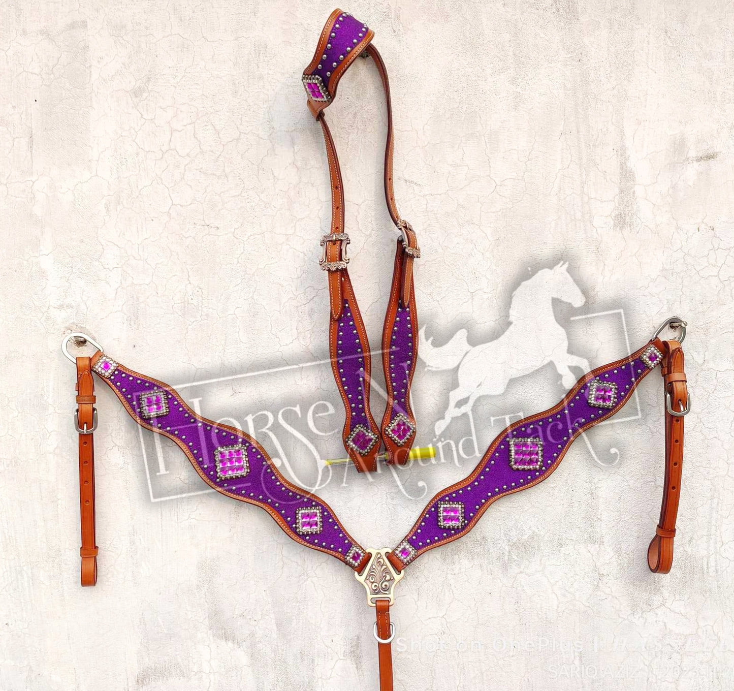 Made to order headstall set horse size