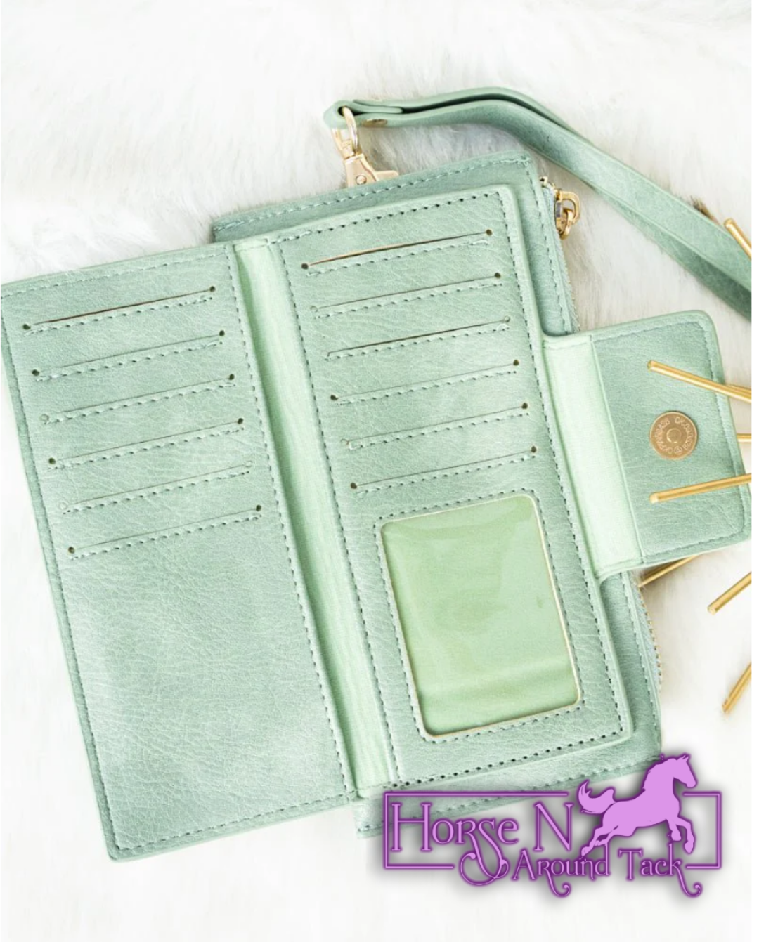 Beautiful green wallet