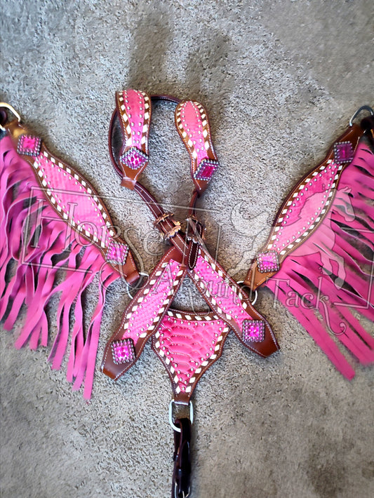 Made to order horse size headstall set