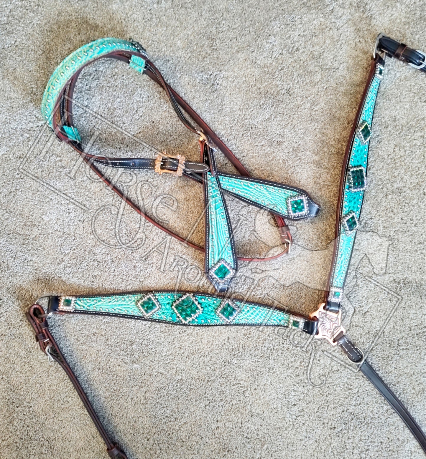 Made to order headstall set horse size