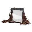 Clear fringe crossbody