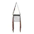 Clear fringe crossbody